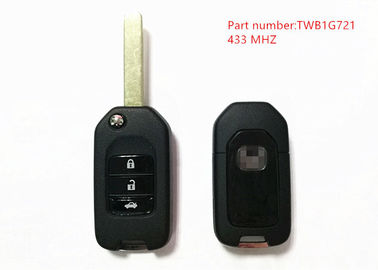 Schwärzen Sie 3 Knopf-Honda-Fernschlüssel 433Mhz mit Chip 47 der Teilnummern-TWB1G721
