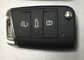 VW DES BA-5G0 959 752 schlagen Schlüsseluhrkette-Kasten, schwarze Knopf-VW Golf-Schlüssel-Uhrkette der Farbe3 leicht