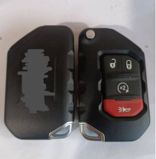 kaufen 433Mhz 3+1 Knopf OHT1130261 Keyless Flip Key For Jeep Wrangler Gladiator Online-Herstellung
