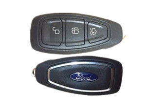 kaufen Fiesta-Schlüssel-Uhrkette 7S7T 15K601 ED Ford, 3 knöpfen Ford Focus-Fernschlüsseluhrkette 433 MHZ Online-Herstellung