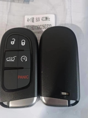 kaufen 4+1Btn GQ4-54T 68141580AF 4A Chip 433MHz Smart Control Autoschlüssel für 2014-2019 Jeep Cherokee Online-Herstellung