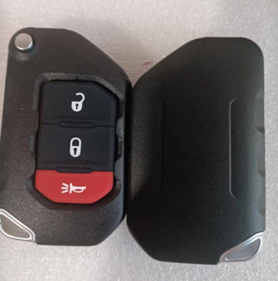 433Mhz 2 + 1 Knopf FCC OHT1130261 4A Chip Schlüssellos Flip Key für Jeep Wrangler