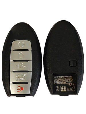 Infiniti S180144320 5 Knopf Schlüsselfob 433MHz Schwarz Silber