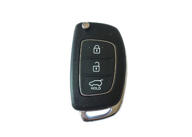 3 Schwarz-Farbplastik des Knopf-intelligente Hyundai-Auto-Schlüssel-4D60 80BIT